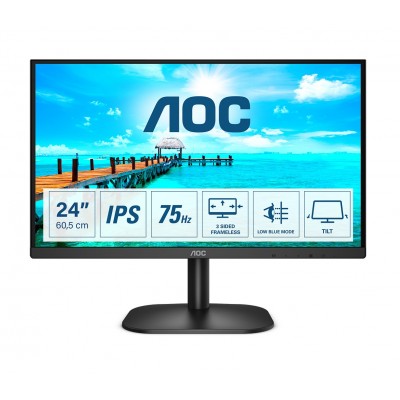 Monitor AOC 24B2XH 24'' FullHD IPS HDMI VGA LED Nero