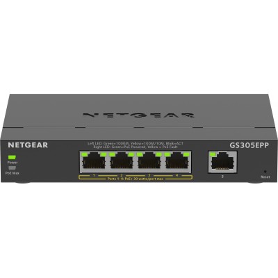 Switch NETGEAR Plus 5-porte 10 100 1000 GS305EPP-100PES