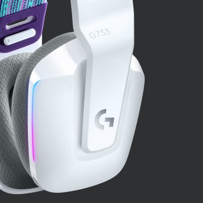 Headset Logitech G G733 LIGHTSPEED Wireless RGB Gaming Bianco