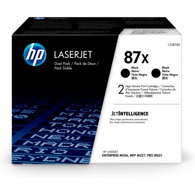 Toner HP CF287XD 87X Multipack Nero