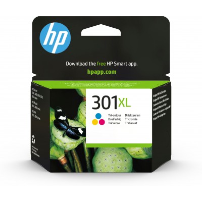 Cartuccia HP d'inchiostro differenti colori CH564EE 301 XL 300 pagine 6ml