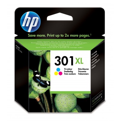 Cartuccia HP d'inchiostro differenti colori CH564EE 301 XL 300 pagine 6ml