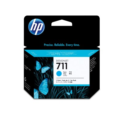 Cartuccia HP 711 Ciano 3 pezzi