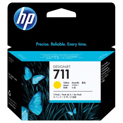 Cartuccia HP 711 Giallo 3 pezzi