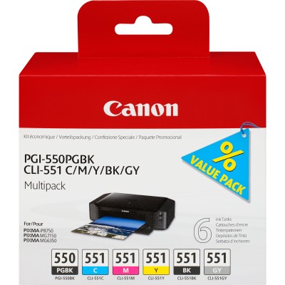 Cartuccia Canon PGI-550 CLI-551 Multipack