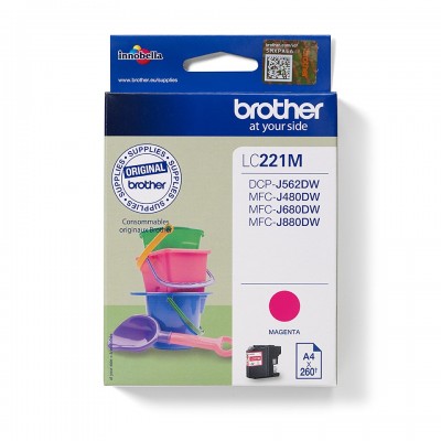 Cartuccia Brother LC221M Magenta