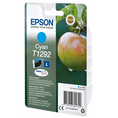 Cartuccia Epson d'inchiostro ciano C13T12924012 T1292 ~470 pagine 7ml