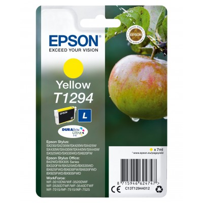 Cartuccia Epson d'inchiostro giallo C13T12944012 T1294 ~470 pagine 7ml