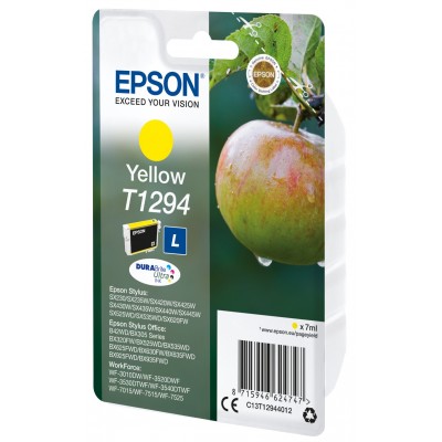 Cartuccia Epson d'inchiostro giallo C13T12944012 T1294 ~470 pagine 7ml