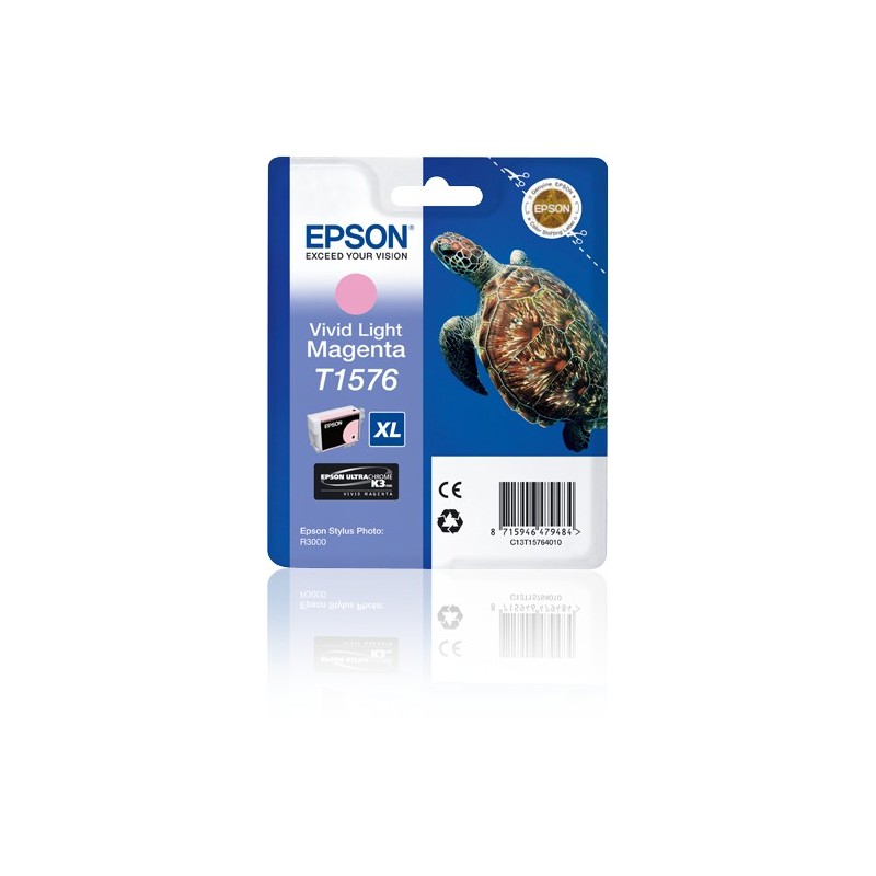 Cartuccia Epson C13T15764010 T1576 Magenta Chiaro Intenso