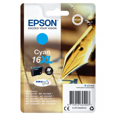 Cartuccia Epson C13T16324012 T1632 Ciano XL