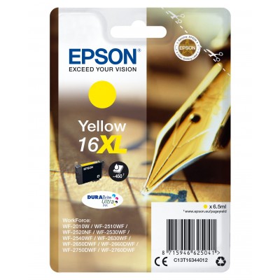 Cartuccia Epson d'inchiostro giallo C13T16344012 T1634 ~450 pagine 6,5ml Cartuccie d' inchiostro XL