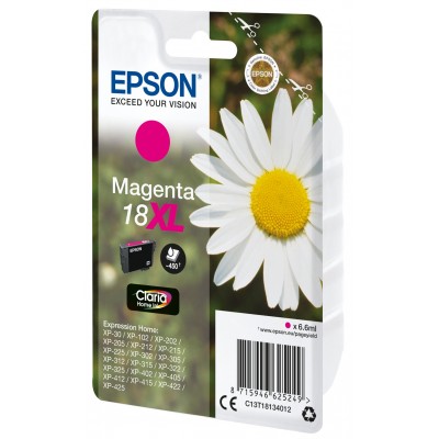 Cartuccia Epson d'inchiostro magenta C13T18134012 T1813 ~450 pagine 6,6ml XL