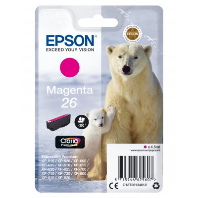 Cartuccia Epson d'inchiostro magenta C13T26134012 T2613 ~300 pagine 4,5ml standard