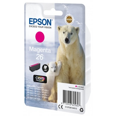 Cartuccia Epson d'inchiostro magenta C13T26134012 T2613 ~300 pagine 4,5ml standard