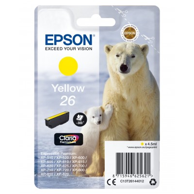 Cartuccia Epson d'inchiostro giallo C13T26144012 T2614 ~300 pagine 4,5ml standard