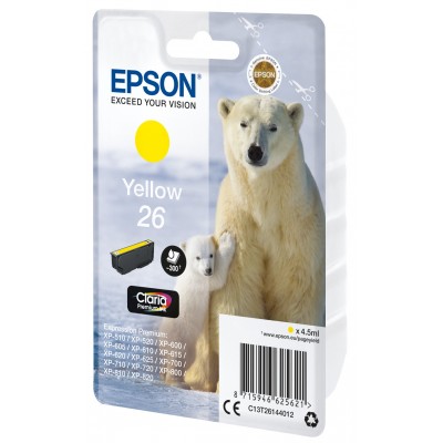 Cartuccia Epson d'inchiostro giallo C13T26144012 T2614 ~300 pagine 4,5ml standard