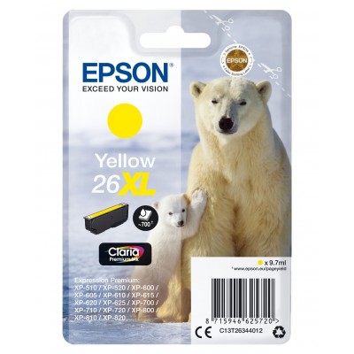 Cartuccia Epson d'inchiostro giallo C13T26344012 T2634 ~700 pagine 9,7ml Cartuccie d'inchiostro XL