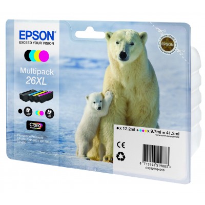 Cartuccia Epson C13T26364010 T2636 Multipack XL