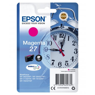 Cartuccia Epson d'inchiostro magenta C13T27034012 T2703 ~300 pagine 3,6ml