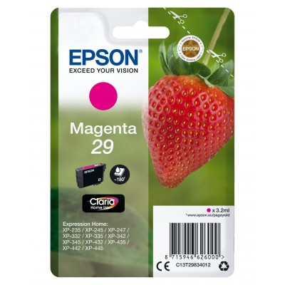 Cartuccia Epson d'inchiostro magenta C13T29834012 T2983 ~180 pagine 3,2ml C13T29834010