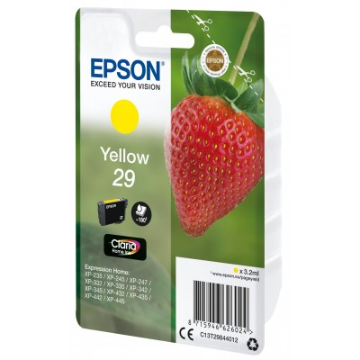 Cartuccia Epson d'inchiostro giallo C13T29844012 T2984 ~180 pagine 3,2ml C13T29844010