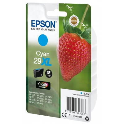 Cartuccia Epson d'inchiostro ciano C13T29924012 T2992 ~450 pagine 6,4ml XL