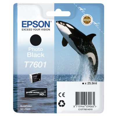 Cartuccia Epson C13T76014010 T7601 Nero Fotografico Ultra Chrome HD