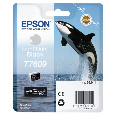 Cartuccia Epson C13T76094010 T7609 Nero Chiaro Chiaro Ultra Chrome HD