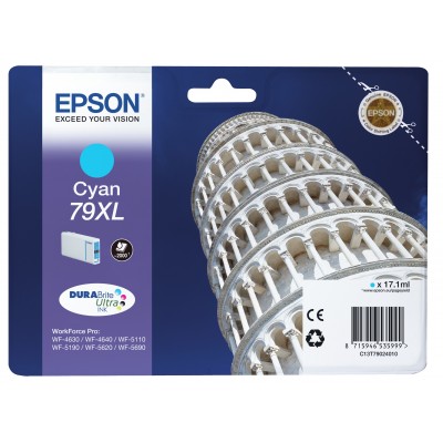 Cartuccia Epson C13T79024010 T7902 Ciano 79XL