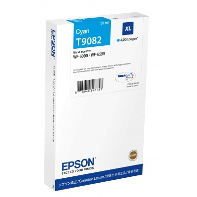 Cartuccia Epson C13T908240 T9082 Ciano XL