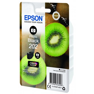 Cartuccia Epson d'inchiostro Nero (Foto) C13T02F14010 202 4.1ml