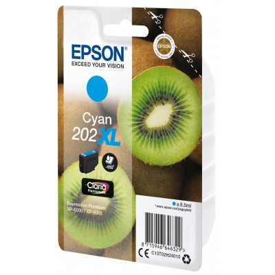 Cartuccia Epson d'inchiostro ciano C13T02H24010 202XL 650 pagine 8.5ml