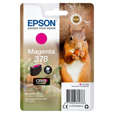 Cartuccia Epson d'inchiostro magenta C13T37834010 378 360 pagine 4.1ml