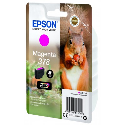 Cartuccia Epson d'inchiostro magenta C13T37834010 378 360 pagine 4.1ml