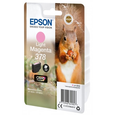 Cartuccia Epson d'inchiostro magenta (chiaro) C13T37864010 378 360 pagine 4.8ml