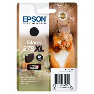 Cartuccia Epson d'inchiostro nero C13T37914010 378XL 500 pagine 11.2ml