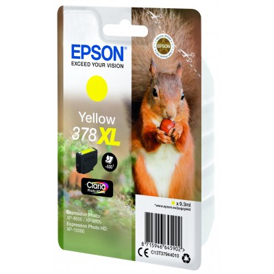 Cartuccia Epson d'inchiostro giallo C13T37944010 378XL 830 pagine 9.3ml