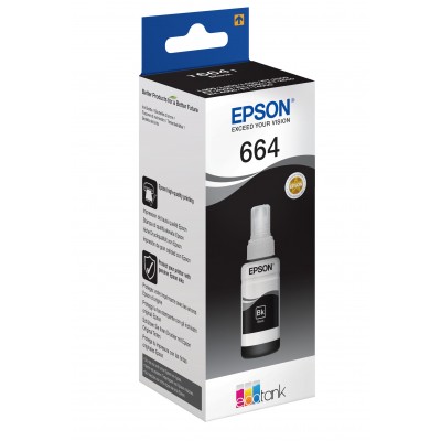 Cartuccia Epson d'inchiostro nero C13T664140 664 4500 pagine 70ml