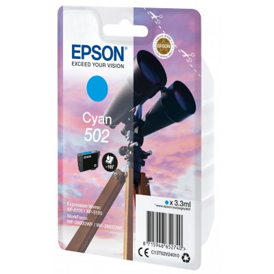 Cartuccia Epson d'inchiostro ciano C13T02V24010 502 165 pagine 3.3ml