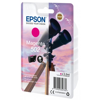 Cartuccia Epson d'inchiostro magenta C13T02V34010 502 165 pagine 3.3ml