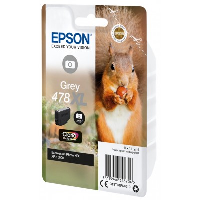 Cartuccia Epson d'inchiostro Grigio C13T04F64010 478XL 11.2ml