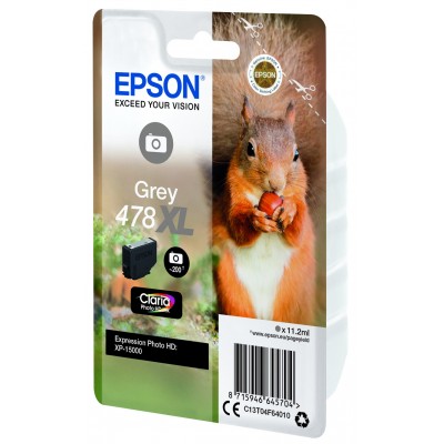 Cartuccia Epson d'inchiostro Grigio C13T04F64010 478XL 11.2ml