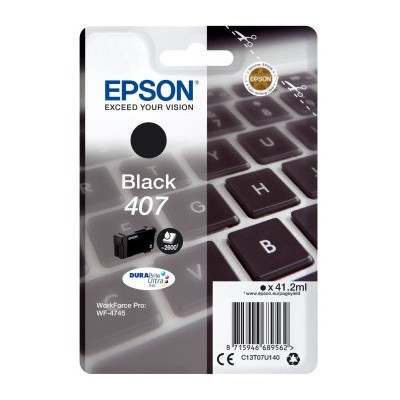 Cartuccia Epson d'inchiostro nero C13T07U140 407 2600 pagine 41,2ml