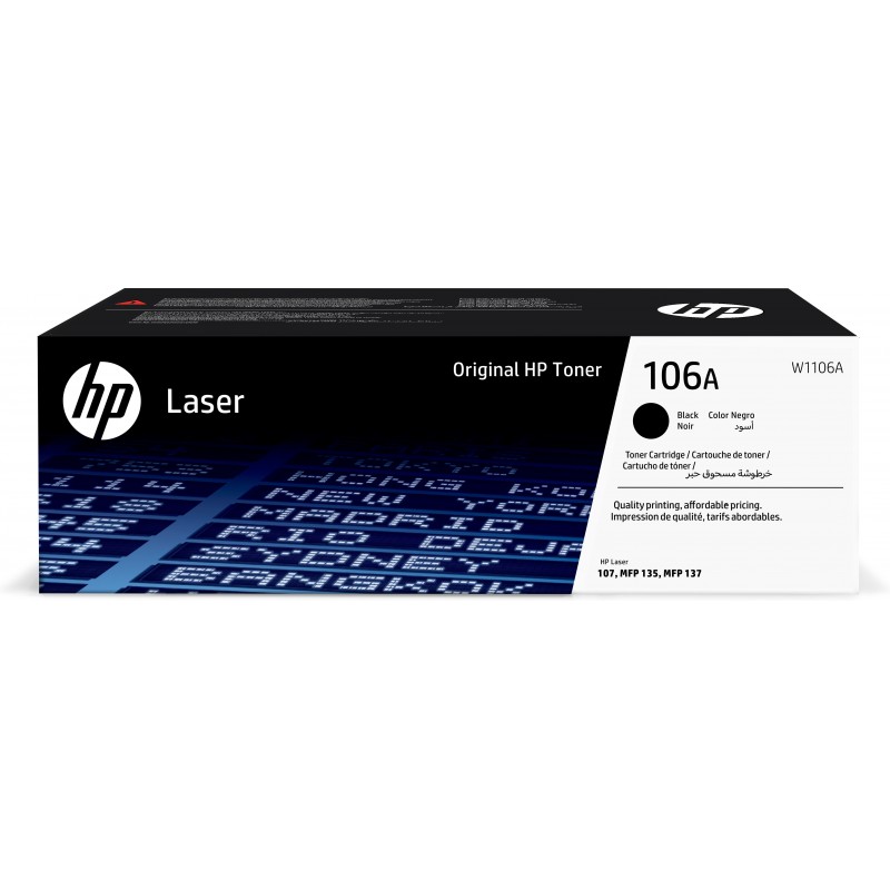 Toner HP nero W1106A 106A 1000 pagine