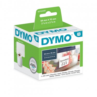 Etichette DYMO S0722440 99015 , 70x54mm, bianco, 1x320 Pezzi