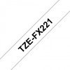 Nastro Brother Laminato Nero Su Bianco TZe-FX221 TZ-FX221 9mm x 8m