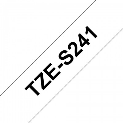 Nastro Brother Laminato Nero Su Bianco TZe-S241 TZ-S241 18mm x 8m