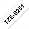 Nastro Brother Laminato Nero Su Bianco TZe-S251 TZ-S251 24mm x 8m