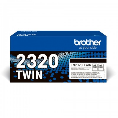 Multipack Brother nero TN-2320TWIN 2320 2600 Pagine 2600 pagine